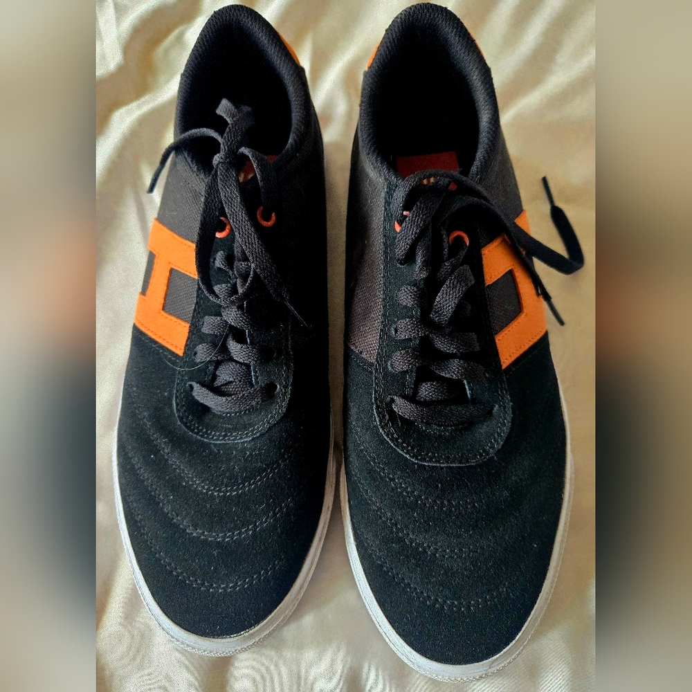 HUF Black and Orange Men's Sneakers
